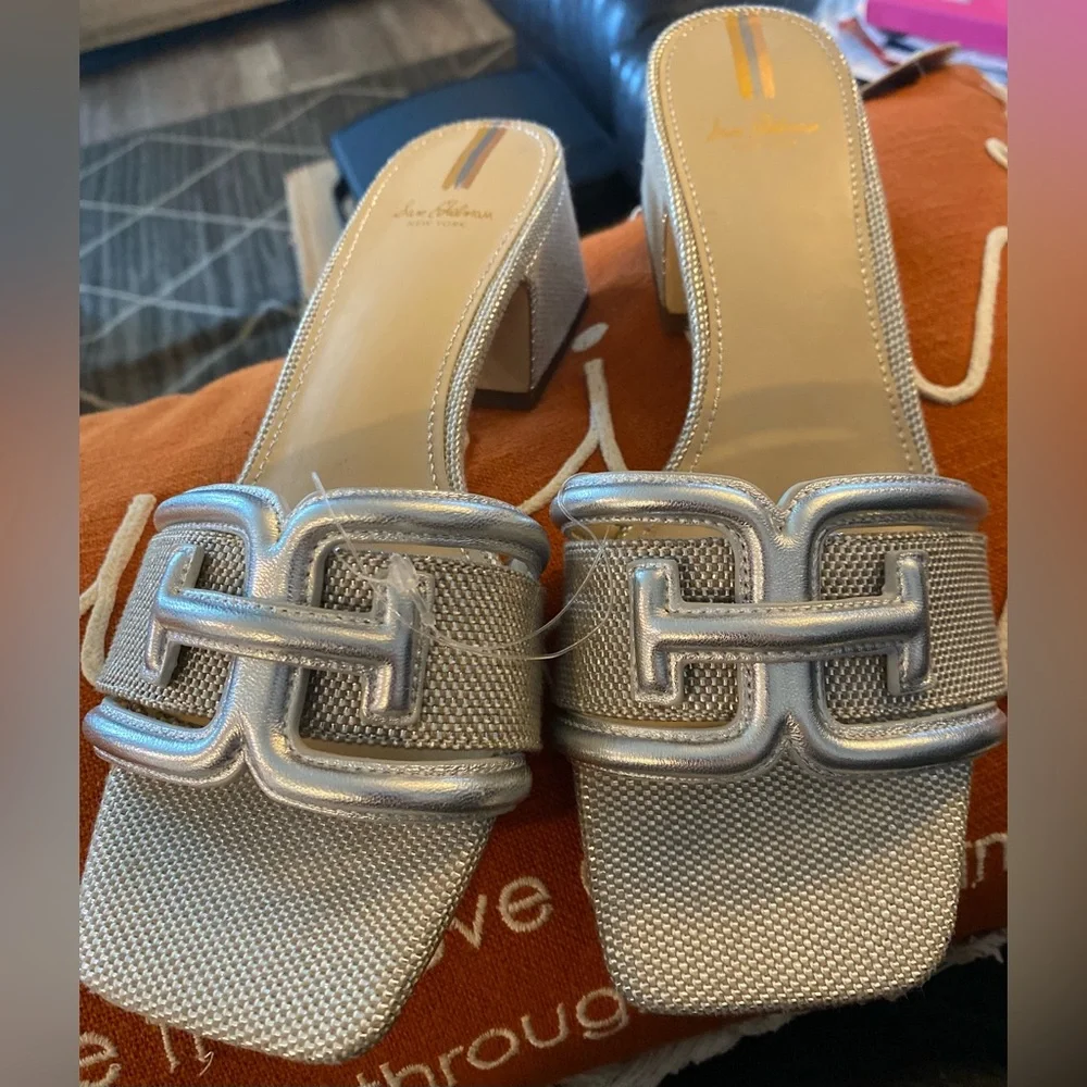 NWT Sam Edelman Women’s Waylon Block-Heel Slide Sandals - Picture 15 of 16